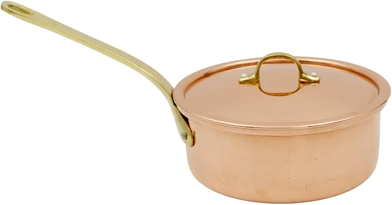 Handcrafted Copper Saucepan with Handle and Lid - Made in Portugal — image 2