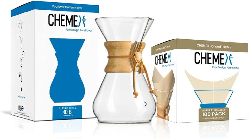 Chemex Bundle - 8-Cup Classic Series - 100 ct Square Filters - Exclusive — image 4