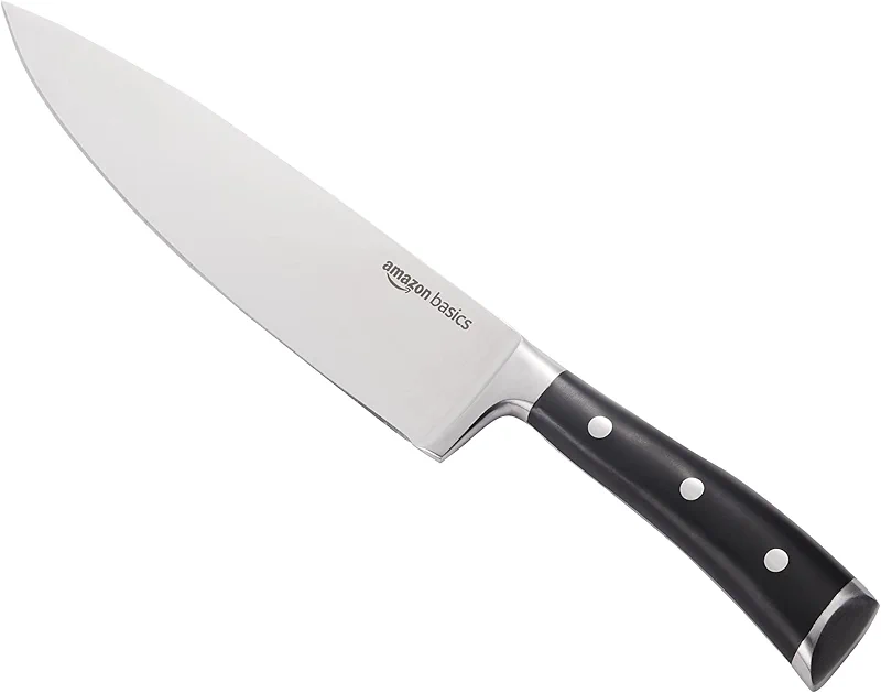 Amazon Basics Classic 8-inch Full Tang High Carbon Stainless Steel Chef's