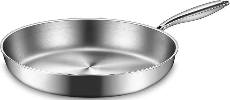 EWFEN 12 Inch Tri-Ply Stainless Steel Frying Pan — image 7