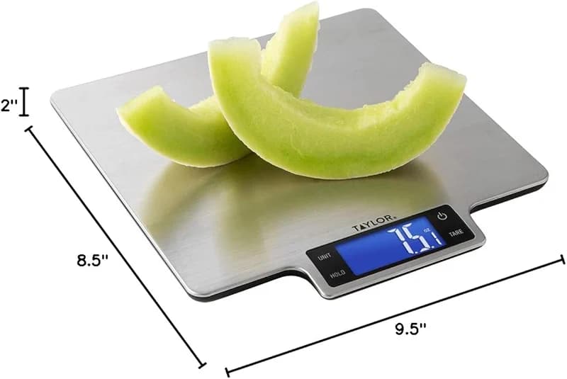 Taylor 22lb Ultra-Precise Digital Stainless Steel Household Kitchen Scale — image 3