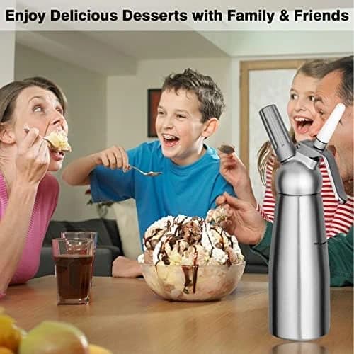 Professional Aluminum Whipped Cream Dispenser Cream Maker 500mL (1 Pint) — image 7
