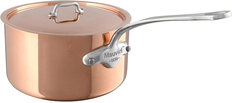 Mauviel M'3 S Copper Sauce Pan With Lid — image 1