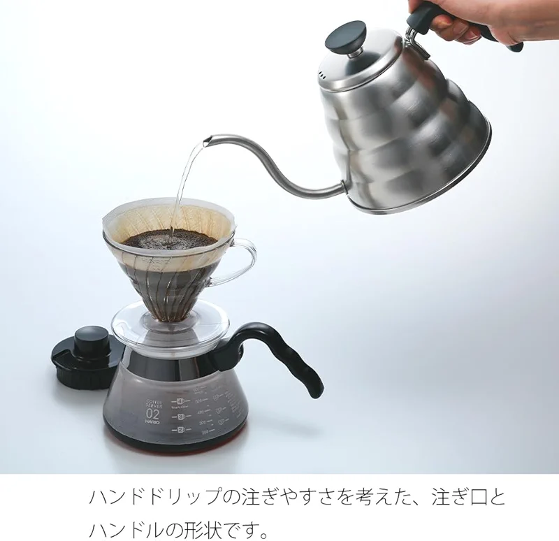 HARIO V60 "Buono" Drip Kettle Stovetop Gooseneck Coffee Kettle 1.2L