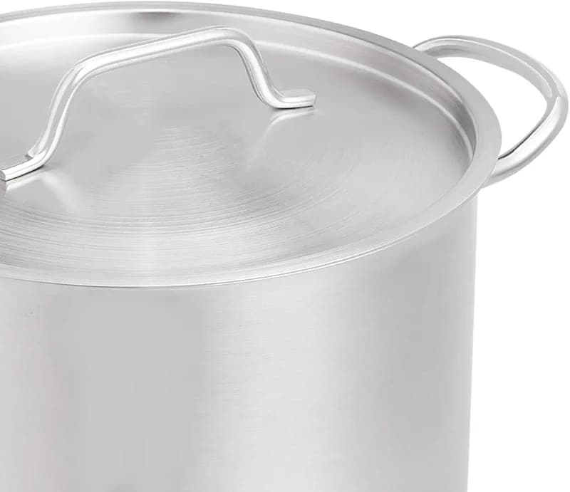 Amazon Basics 12 Quarts Stainless Steel Aluminum-Clad Stock Pot with Cover — image 7