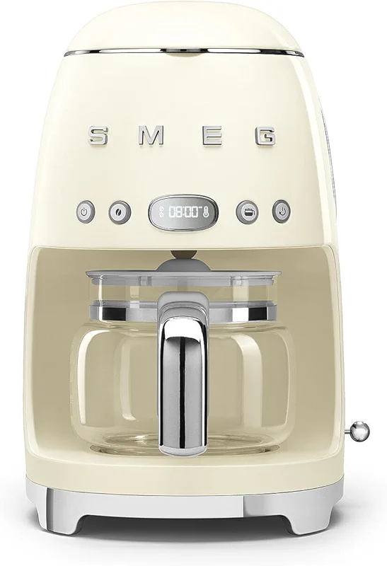 Smeg 50's Retro Style Aesthetic Drip Coffee Machine with 10 Cup Glass: image 5