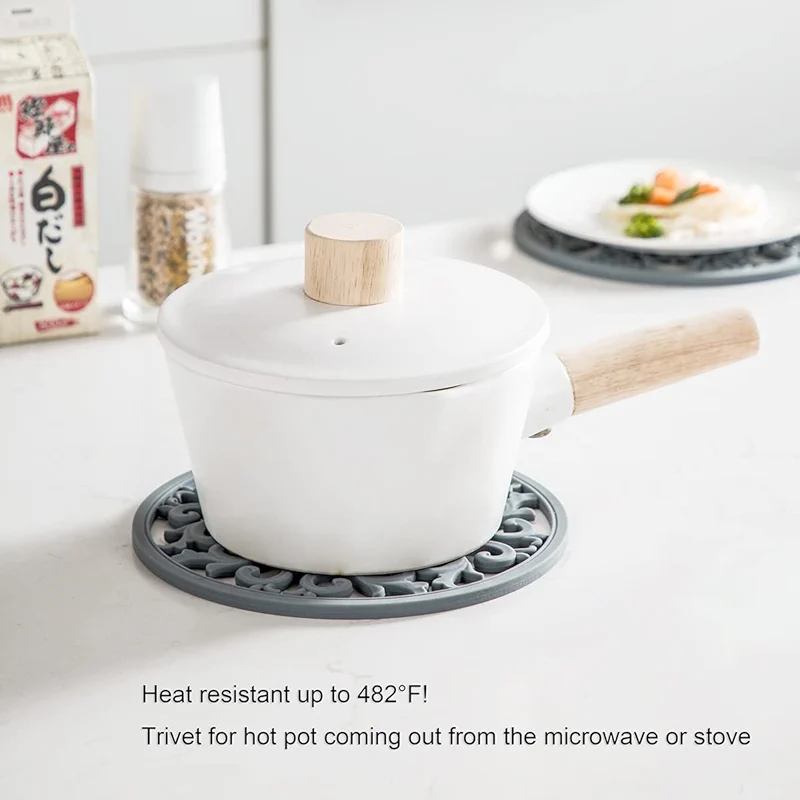 Extra Thick Silicone Trivet Mat for Hot Dishes — image 3