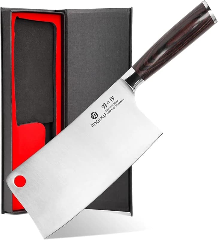 imarku Cleaver Knife 7 Inch Meat Cleaver — image 3