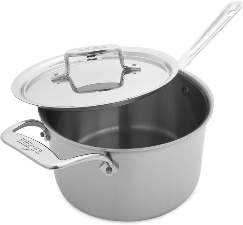 All-Clad D5 5-Ply Stainless Steel Sauce Pan 4 Quart Induction Oven Broiler — image 2