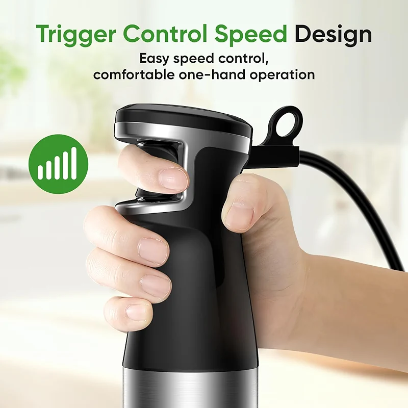 Immersion Blender Handheld 1100W 3 in 1 Corded Stick Hand Blenders for — image 4