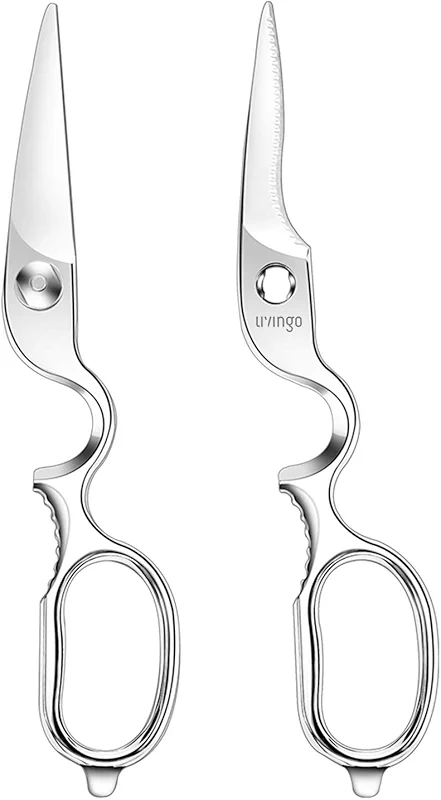 LIVINGO Kitchen Forged Shears Heavy Duty Come Apart Ultra Sharp — image 3