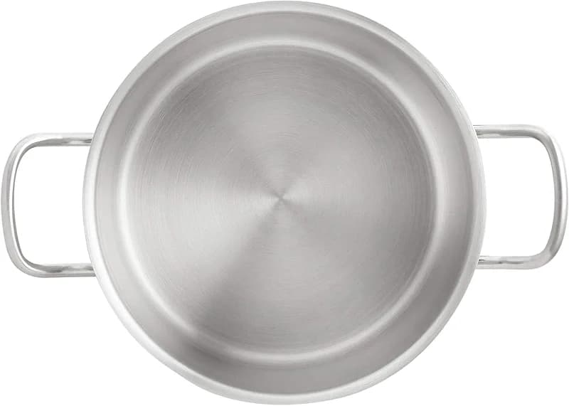 Amazon Basics 12 Quarts Stainless Steel Aluminum-Clad Stock Pot with Cover — image 6
