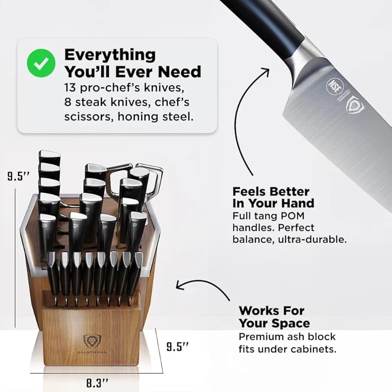 Dalstrong 24-Piece Knife Block Set — Forged German Steel (9–11° — image 2