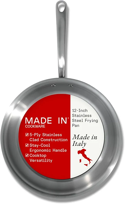 Made In Cookware | 12-Inch Stainless Steel Frying Pan | 5 Ply Stainless — image 1
