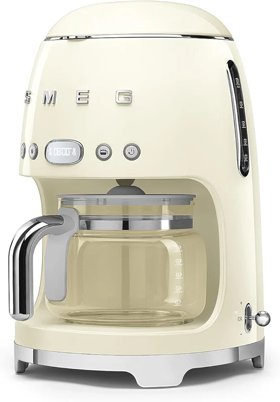 Smeg 50's Retro Style Aesthetic Drip Coffee Machine with 10 Cup Glass: image 7
