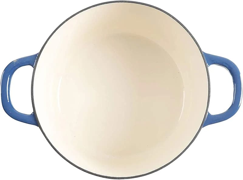 Crock-Pot Artisan 7-Quart Round Enameled Cast Iron Dutch Oven – Sapphire