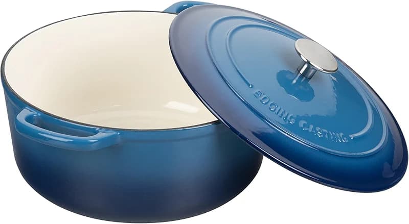 EDGING CASTING Enameled Cast Iron Dutch Oven Pot with Lid — image 4