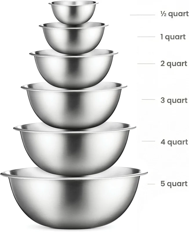 FineDine Stainless Steel Mixing Bowls Set