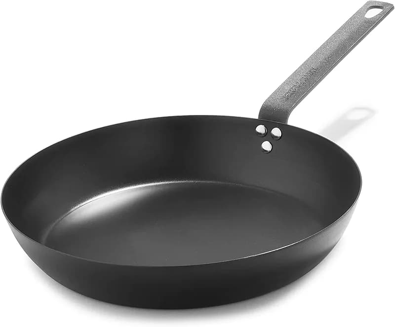 Merten & Storck Pre-Seasoned Carbon Steel 12” Frying Pan Skillet — image 1