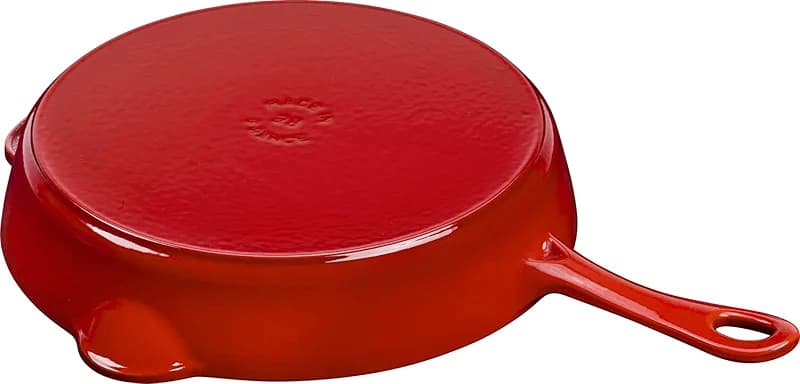 STAUB Cast Iron 11-inch Traditional Skillet - Cherry — image 5