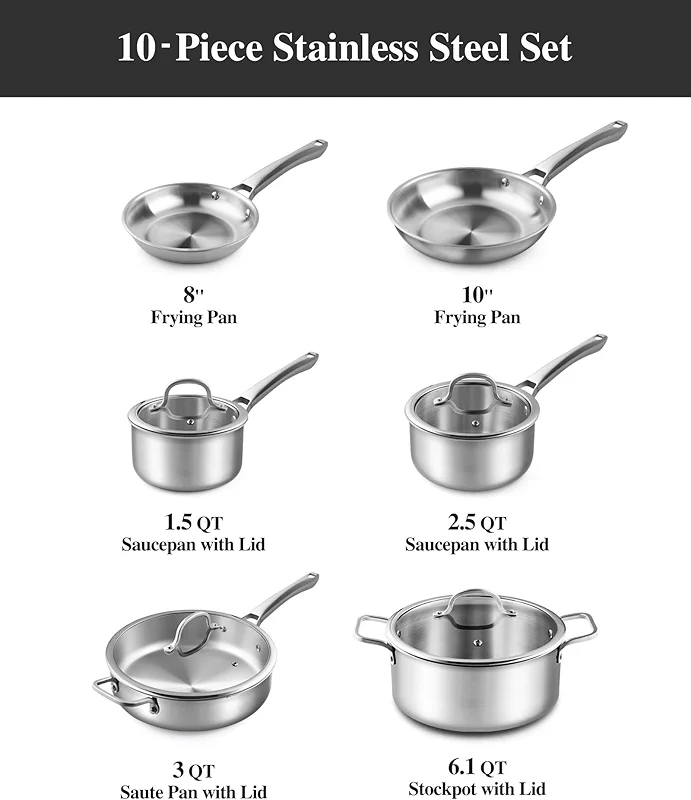 Stainless Steel Cookware Set
