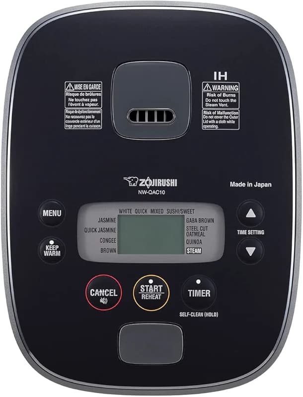 Zojirushi NW-QAC10 5.5-Cup Capacity Flat-Top Induction Cooker and Warmer — image 4