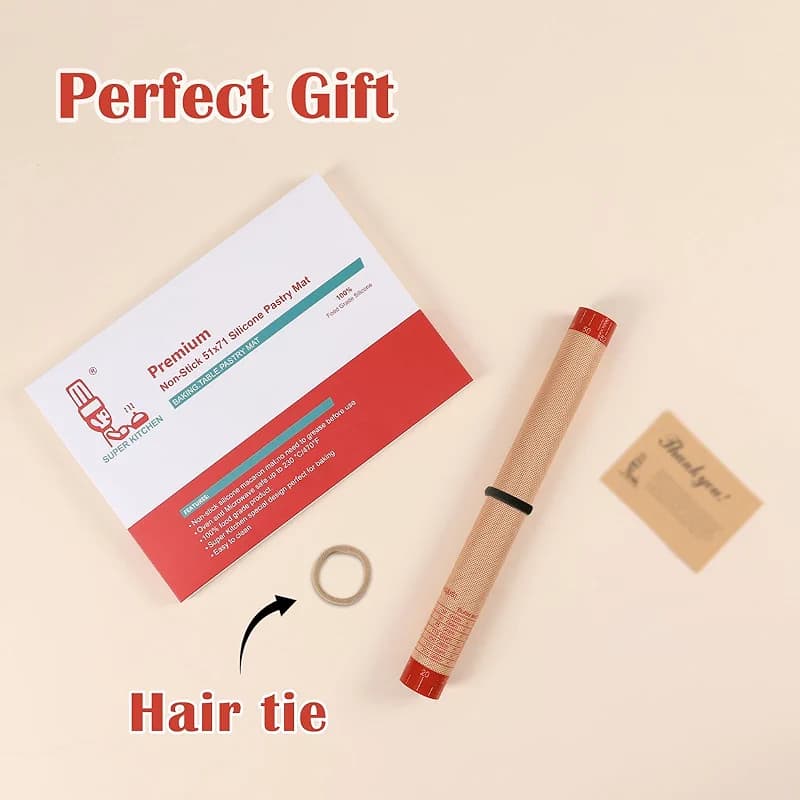 Non-slip Silicone Pastry Mat Extra Large with Measurements 36''By 24'' for — image 1