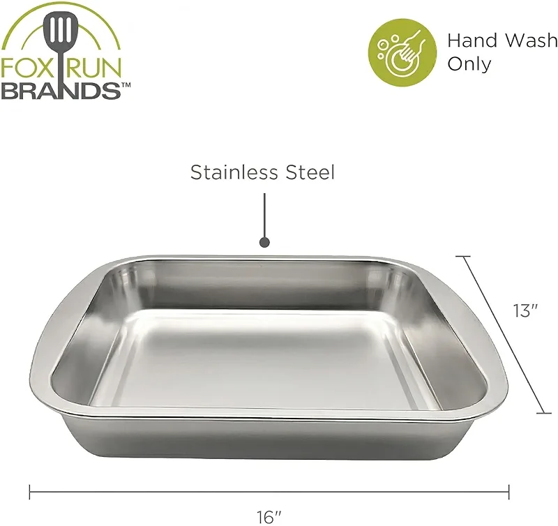 Fox Run Stainless Steel Roasting Pan