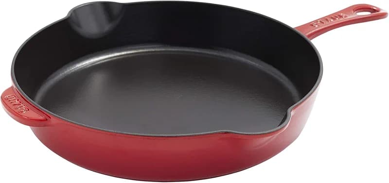 STAUB Cast Iron 11-inch Traditional Skillet - Cherry — image 6