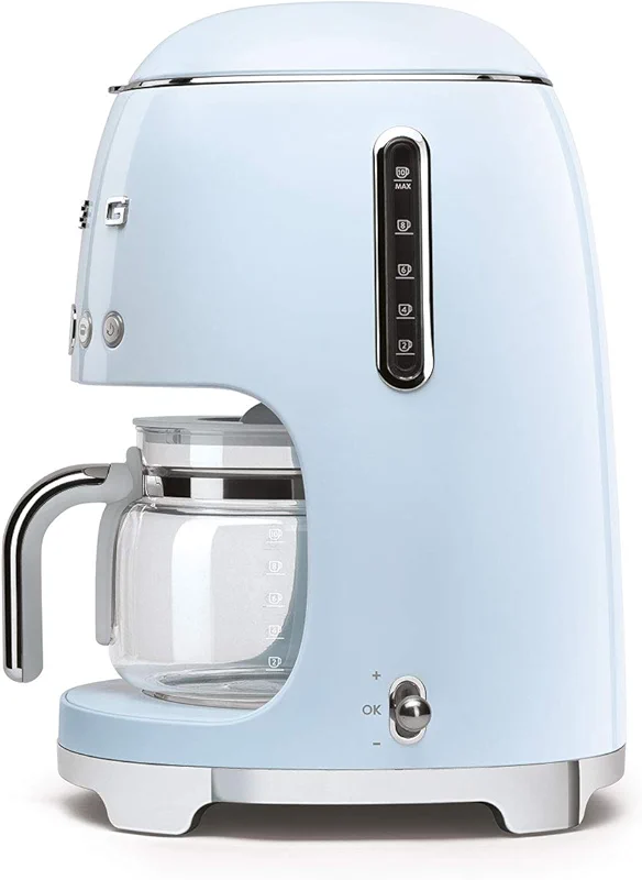 Smeg 50's Retro Style Aesthetic Drip Coffee Machine with 10 Cup Glass