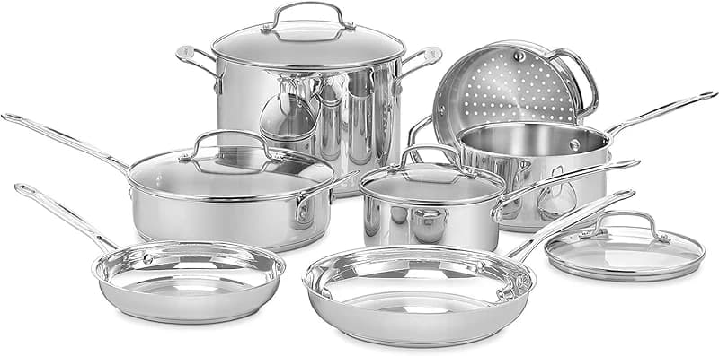 Cuisinart Chef’s Classic 11-Piece Stainless Steel Pots and Pans Set — image 1