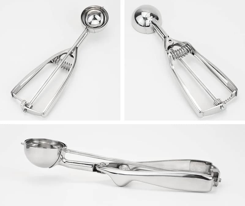 Professional 18/8 Stainless Steel Medium Cookie Scoop — image 1