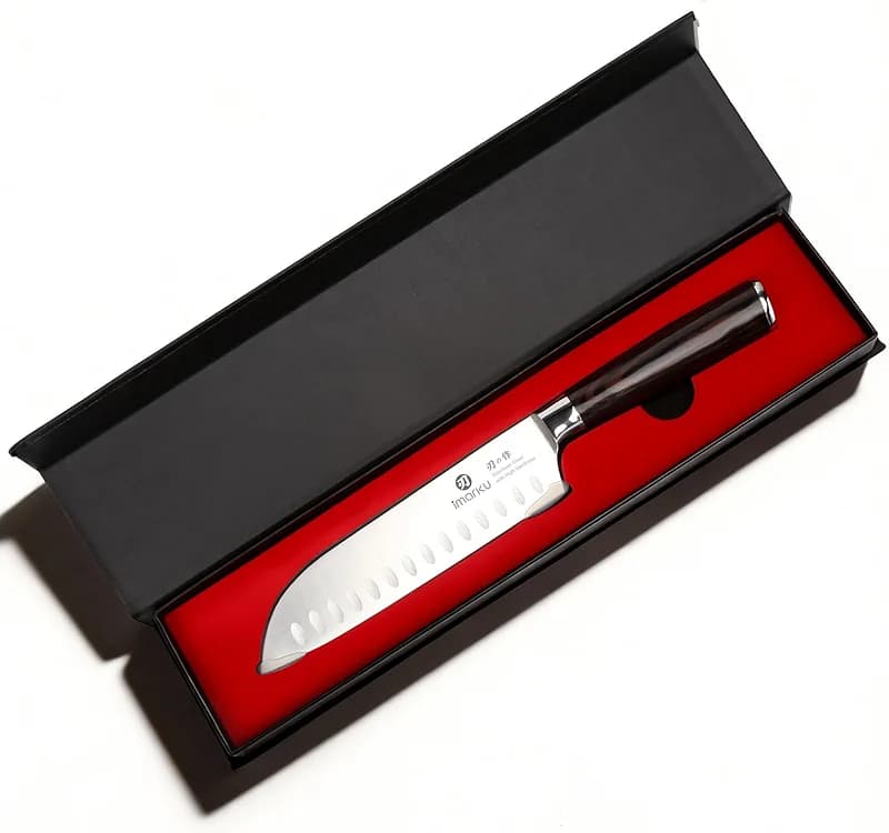 imarku Chef Knife 7 Inch Kitchen Knife Ultra Sharp Santoku Knife - High — image 1