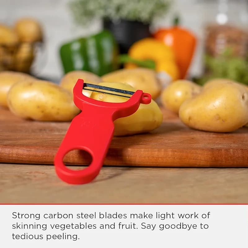 Kuhn Rikon Original Swiss Peeler 3-Pack Red/Green/Yellow — image 6