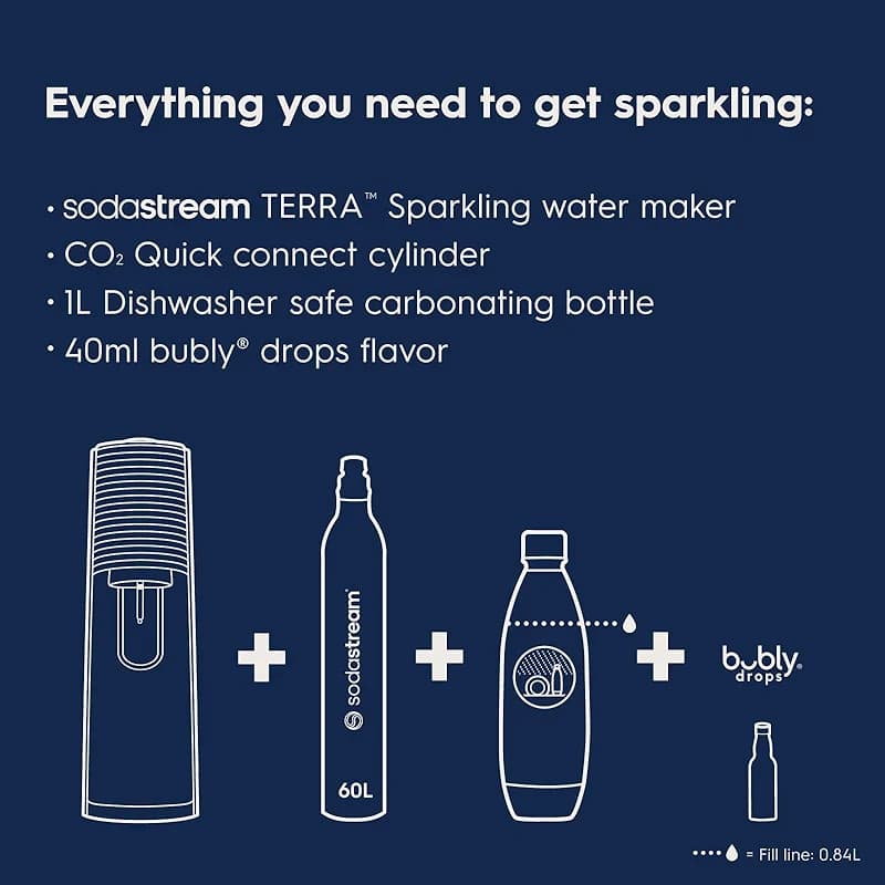 sodastream Terra Soda Streaming Machine - STARTER KIT - Sparkling Water — image 7