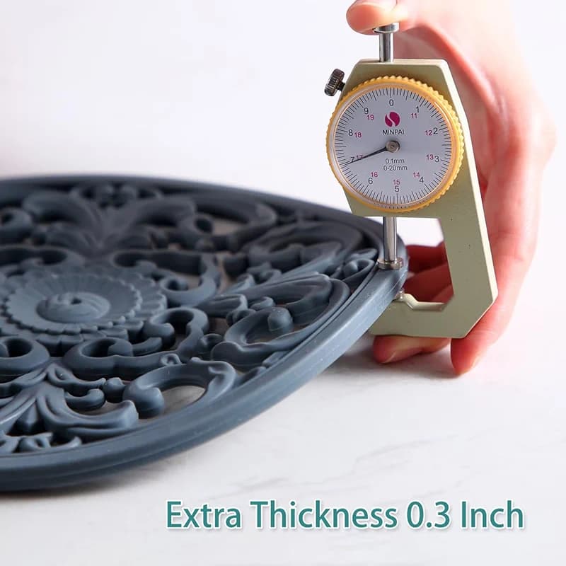 Extra Thick Silicone Trivet Mat for Hot Dishes — image 7