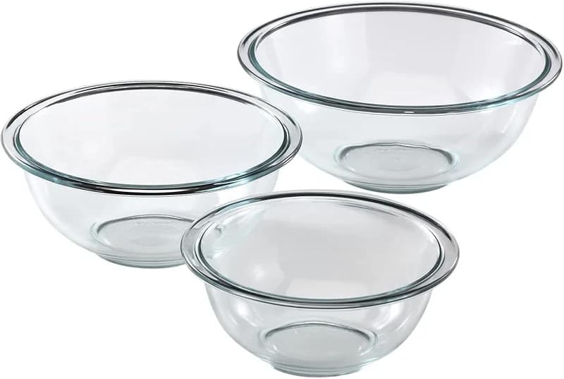 Pyrex Essentials (3-Piece) Glass Mixing Bowls Set For Prepping — image 3