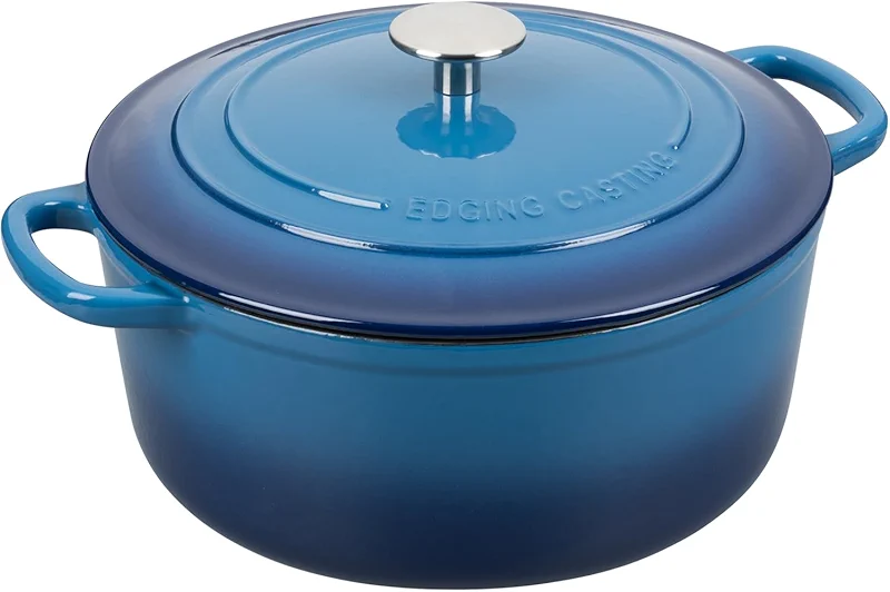 EDGING CASTING Enameled Cast Iron Dutch Oven Pot with Lid — image 8