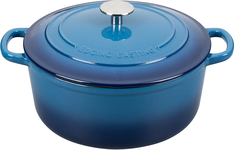 EDGING CASTING Enameled Cast Iron Dutch Oven Pot with Lid — image 6