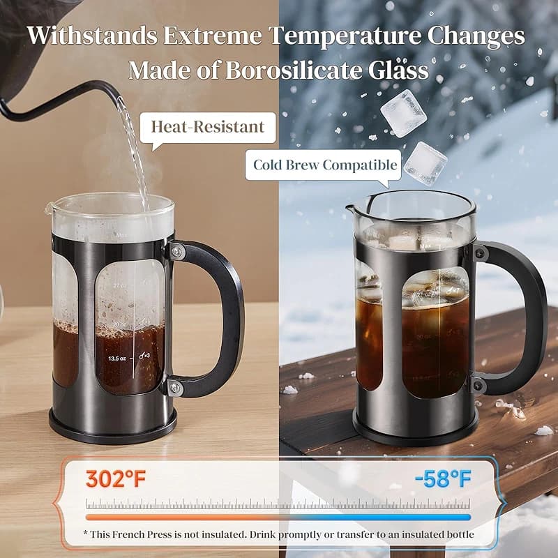 Veken French Press Coffee Maker 34oz — image 7