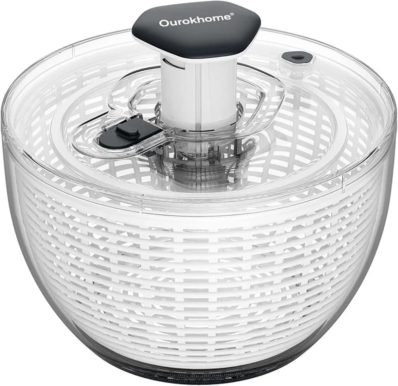 Ourokhome 6.3 QT Salad Spinner with Fully Removable Lid