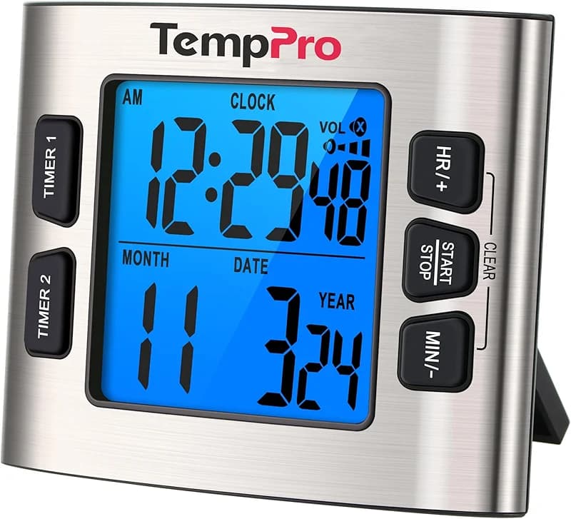 TempPro TM02 24H Digital Timer with Dual Kitchen Timers for Cooking — image 7