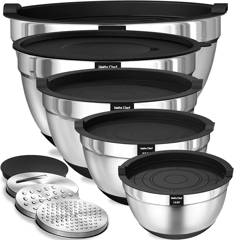 Umite Chef Mixing Bowls with Airtight Lids — image 1