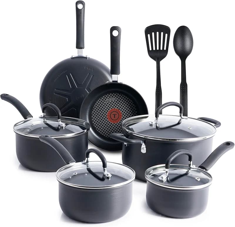 T-fal Ultimate Hard Anodized Nonstick Cookware Set 12 Piece — image 1