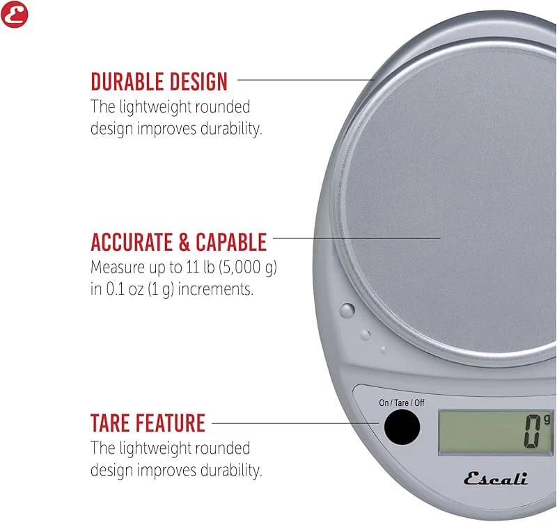 Escali Primo Digital Food Scale Multi-Functional Kitchen Scale and Baking