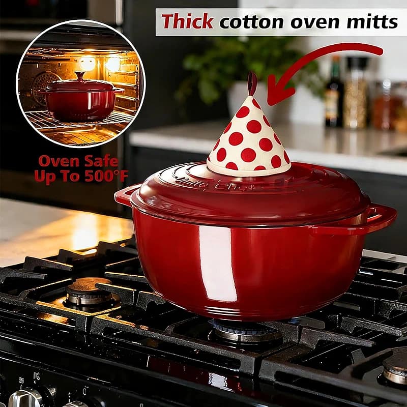 Umite Chef 6QT Enameled Cast Iron Dutch Oven with Lid — image 8