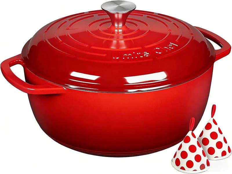 Umite Chef 6QT Enameled Cast Iron Dutch Oven with Lid — image 3