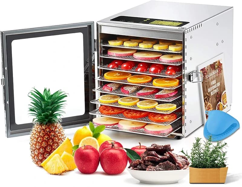 Cercker Food-Dehydrator Machine 8 Stainless Steel Trays — image 2