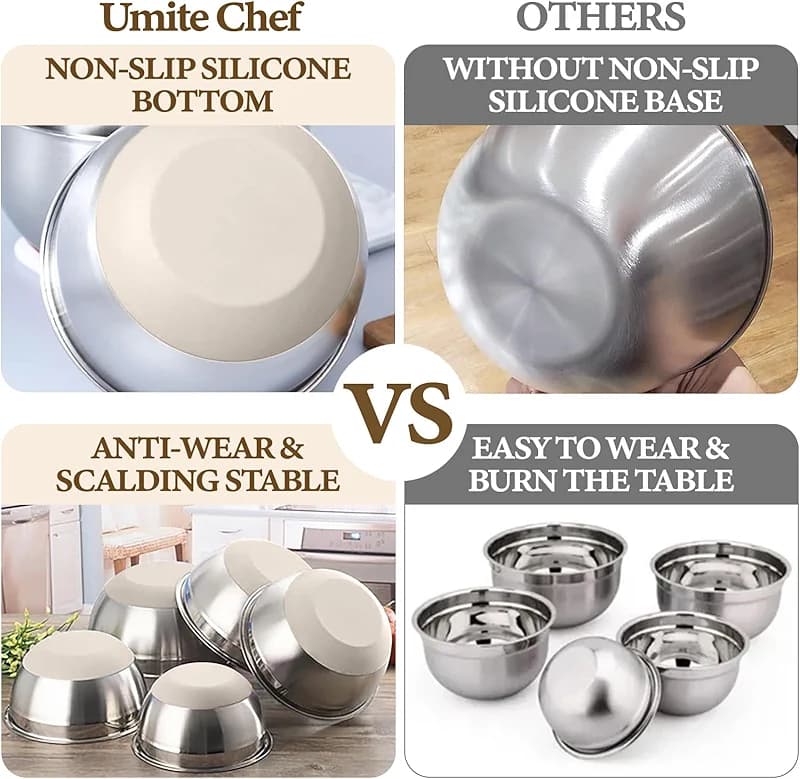 Umite Chef Mixing Bowls with Airtight Lids Set — image 6