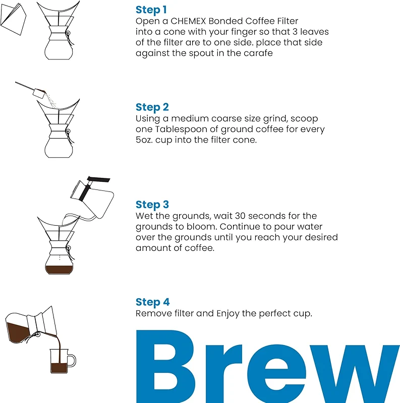 Chemex Bundle - 8-Cup Classic Series - 100 ct Square Filters - Exclusive — image 1